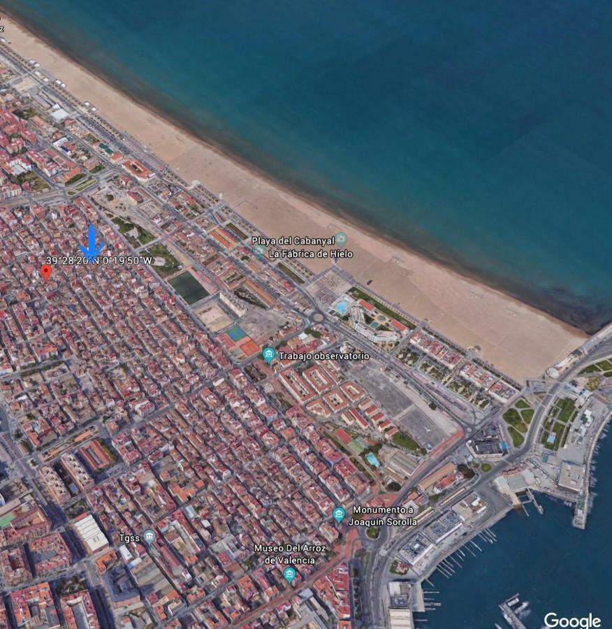 Apartament La Casita Azul De La Playa Walencja Zewnętrze zdjęcie